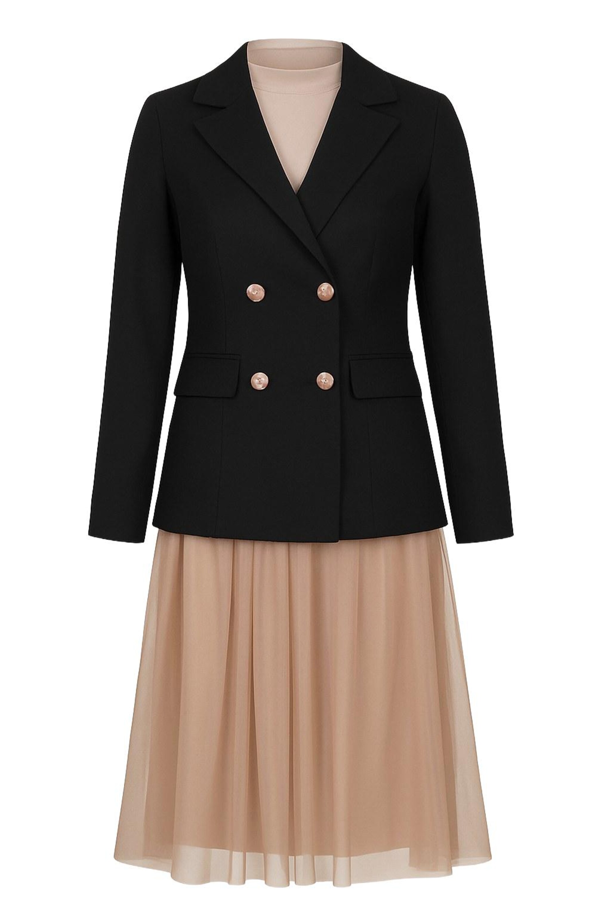 MODAMIHRAM Kostuum in Beige: voorkant