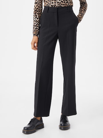 SELECTED FEMME Regular Pleated Pants 'Rita' in Black: front