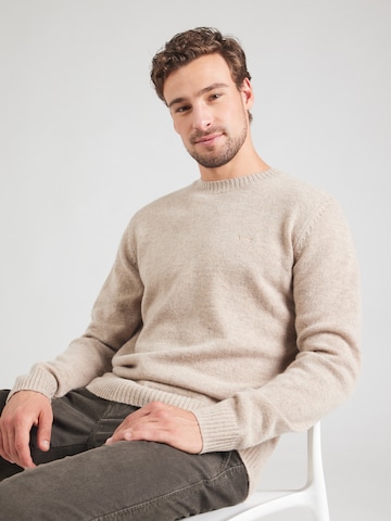 LEVI'S ® Sweater 'Original Housemark Sweater' in Beige: front