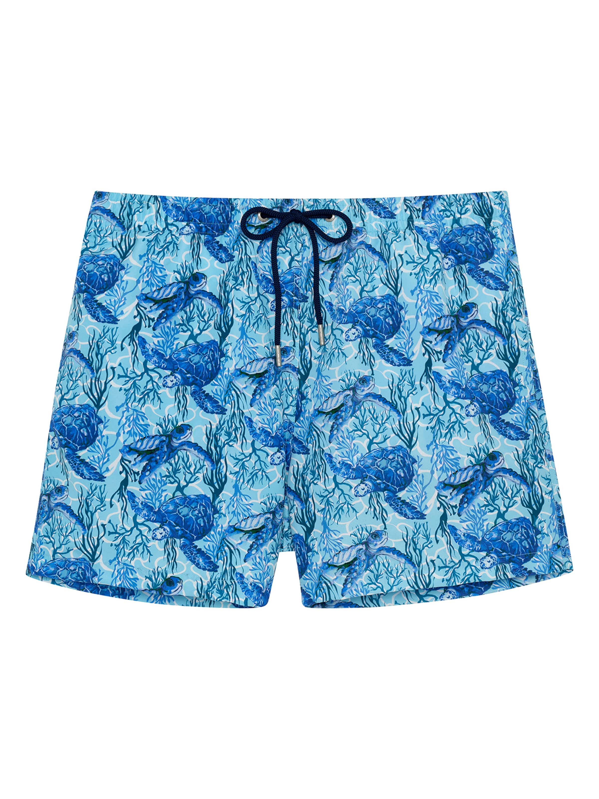 HOM Swimming shorts ' Beach Boxer Tartane ' in Blue: front
