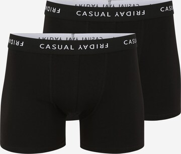 Casual Friday - Calzoncillo boxer 'Norh' en negro: frente