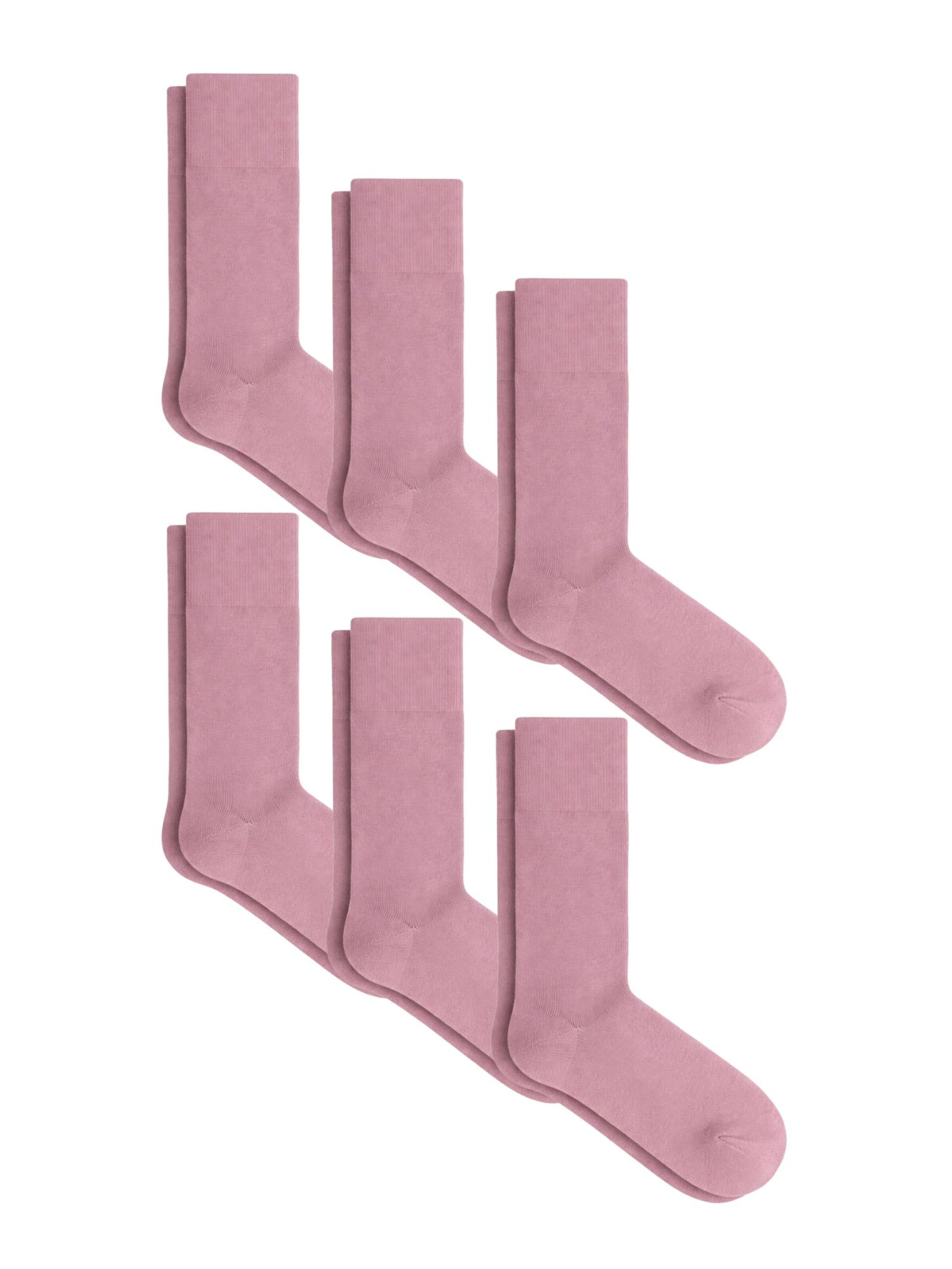 Albero Natur Socks 'Kuschelige Frotteesocken aus Bio-Baumwolle – 6er-Pack' in Purple: front