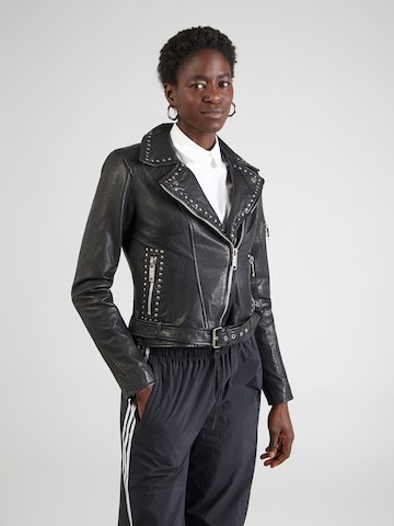 Maze Jacke in Schwarz: Vorderseite