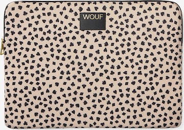 Sac d’ordinateur portable 'Lucky' Wouf en beige : devant