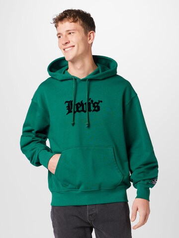 LEVI'S ® Regular Fit Sweatshirt 'Relaxed Graphic Hoodie' in Grün: predná strana