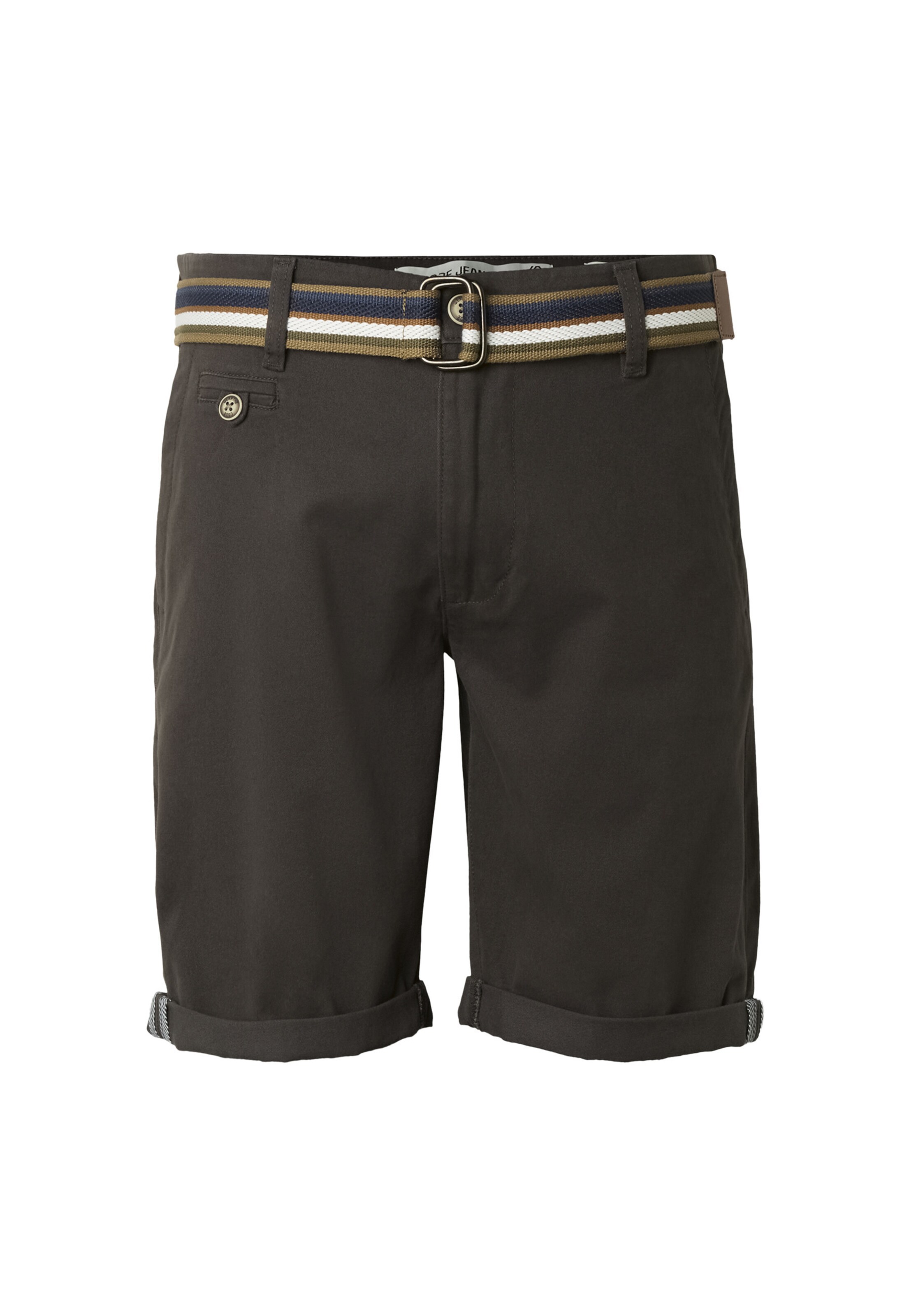 INDICODE JEANS - Calças chino 'Royler' em castanho: frente