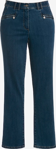 Coupe slim Jean 'Mony' Ulla Popken en bleu : devant