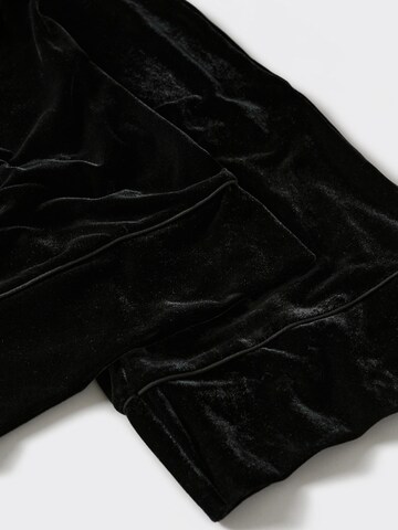 MANGO Široke hlačnice Hlače 'Xbed' | črna barva