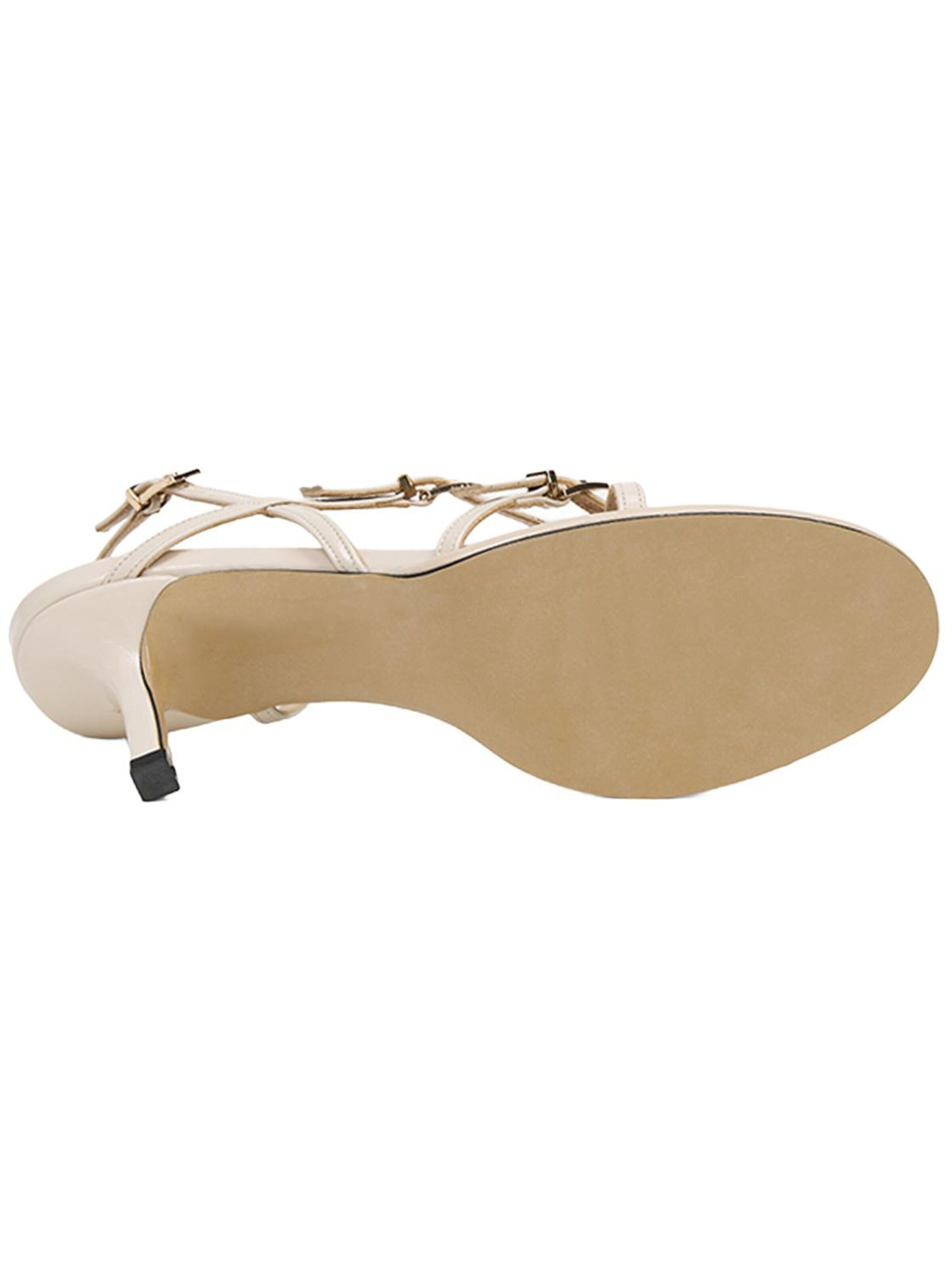 Desa Teenslipper 'Sandalen mit gekreuzten Riemen' in Beige