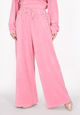 Wide leg Pantaloni 'Fashion Look' di faina in rosa: frontale