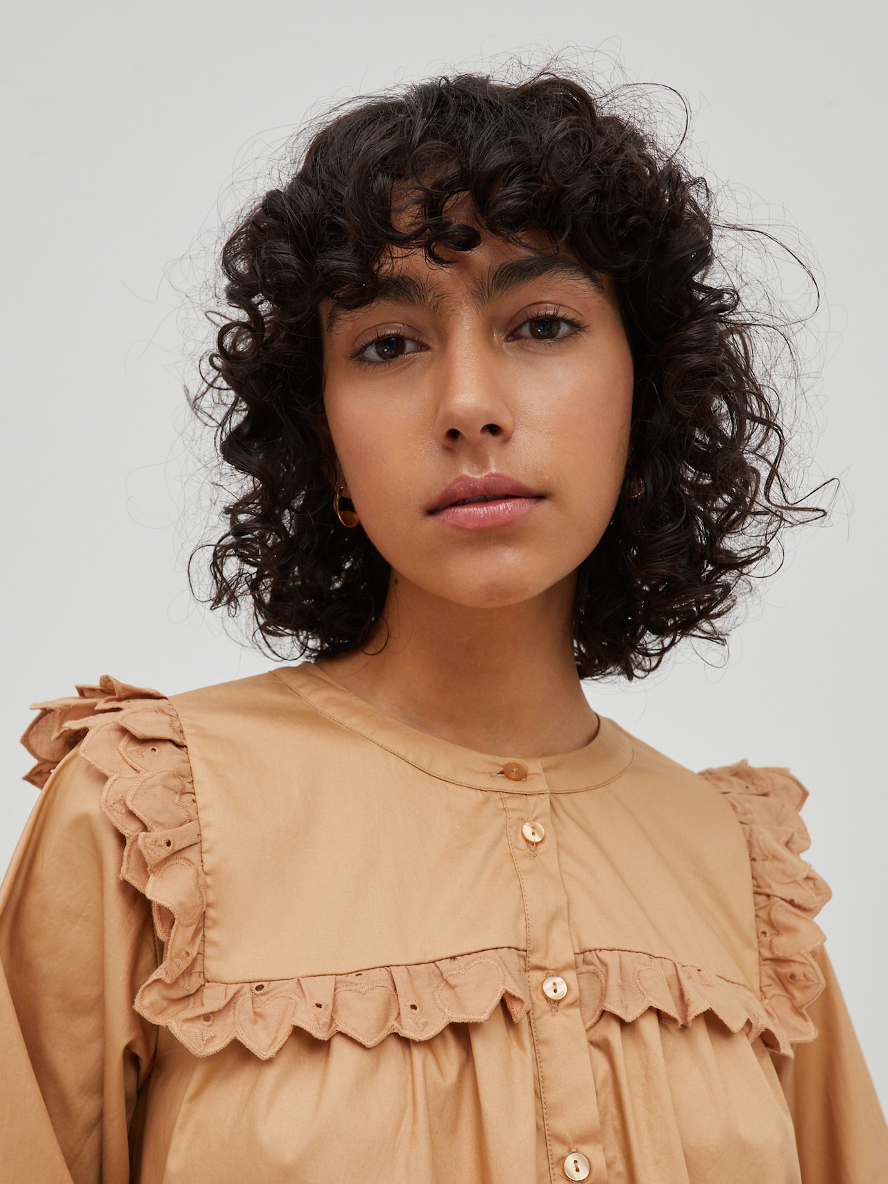 EDITED Producten Jurk 'Camryn' Sand