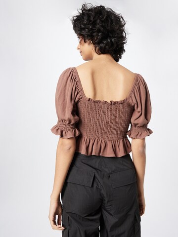 Nasty Gal Bluse in Braun