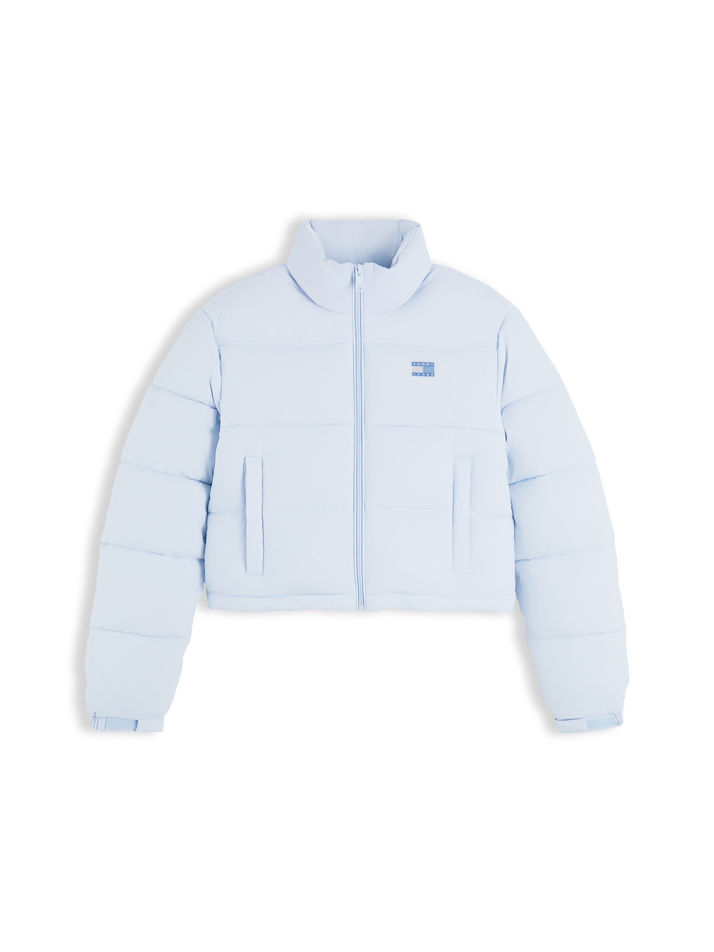 Tommy Jeans Přechodná bunda 'ESS' – modrá: přední strana