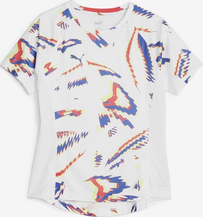 PUMA T-shirt fonctionnel 'BLAZE' en mélange de couleurs / blanc, Vue avec produit