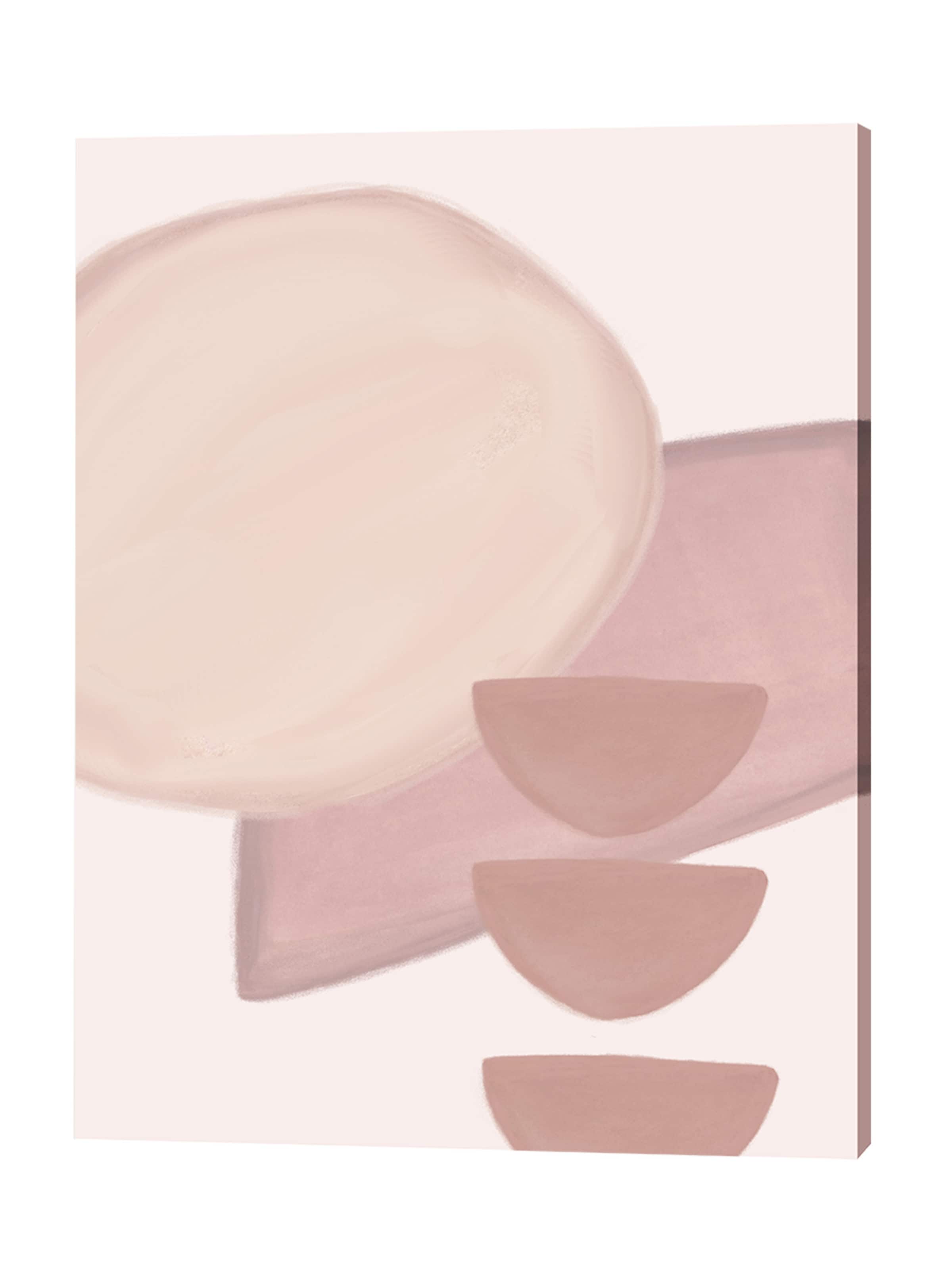 Liv Corday Image 'Pink Shapes' in White: front