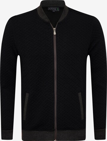 Sir Raymond Tailor Zip-Up Hoodie 'Napoli' in Black: front