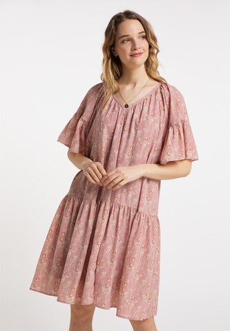 DreiMaster Vintage Kleid in Pink: predná strana