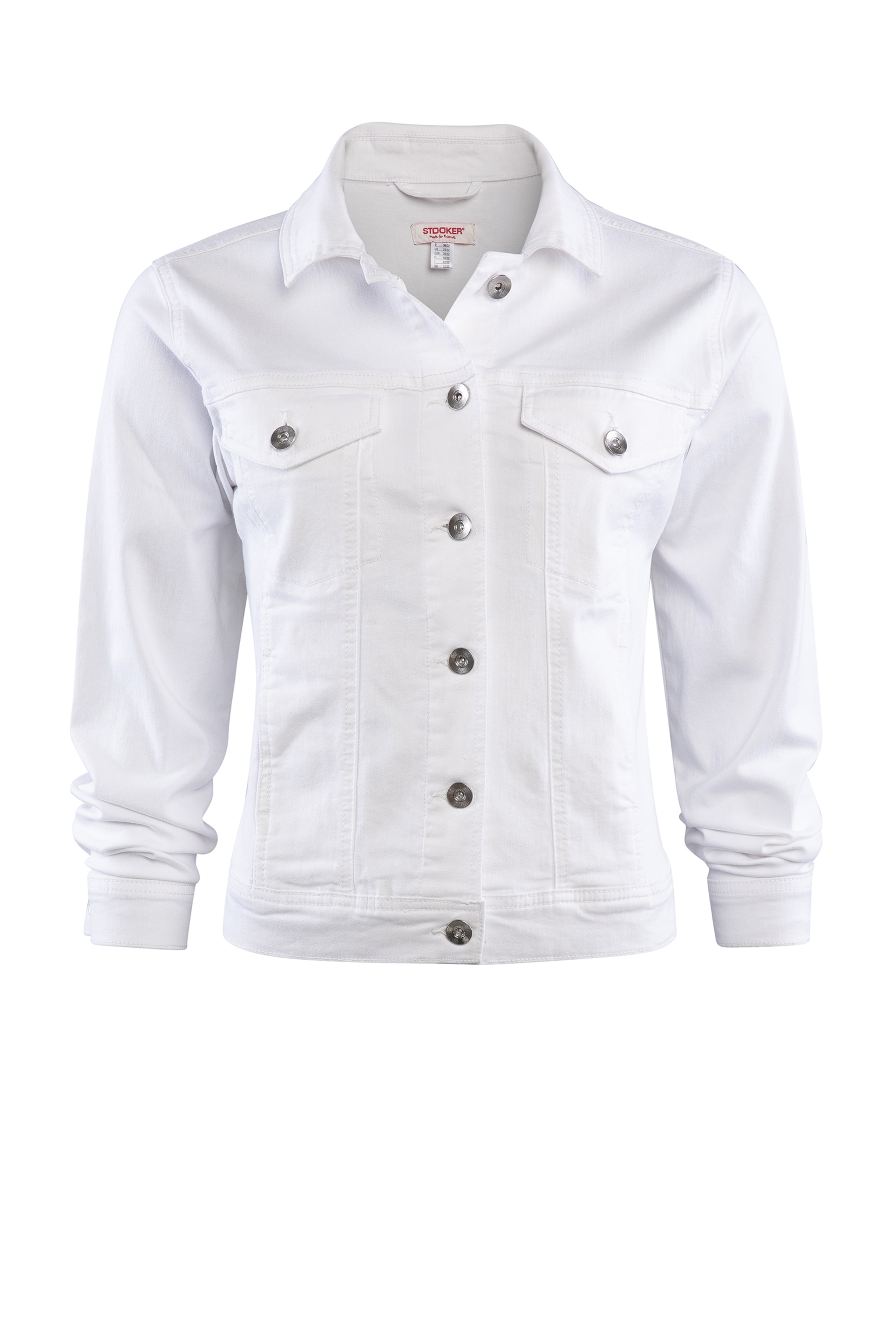 Veste mi-saison 'Janine' STOOKER WOMEN en blanc : devant