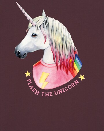 T-Shirt ' Flash, the unicorn ' Watapparel en rouge