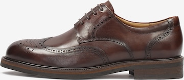 Kazar Lace-Up Shoes in Brown: front