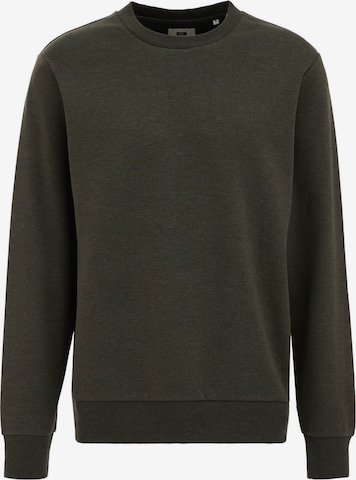WE Fashion Sweatshirt in Groen: voorkant