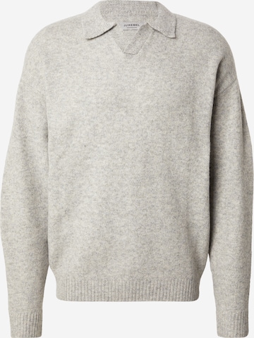 Pullover 'JREBSONAR' di JJ Rebel in grigio: frontale