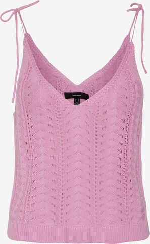 VERO MODA Knitted Top in Pink: front
