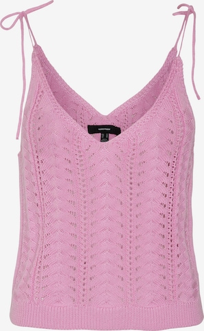 VERO MODA Gebreide top in Roze: voorkant