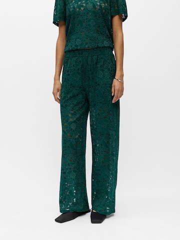 OBJECT - Pierna ancha Pantalón 'OBJBianca' en verde: frente