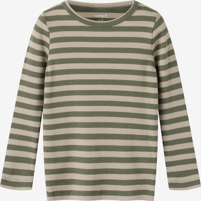 NAME IT Paita 'NMNBANIO' koossa 122-128 värissä beige / tummanvihreä, Tuotenäkymä
