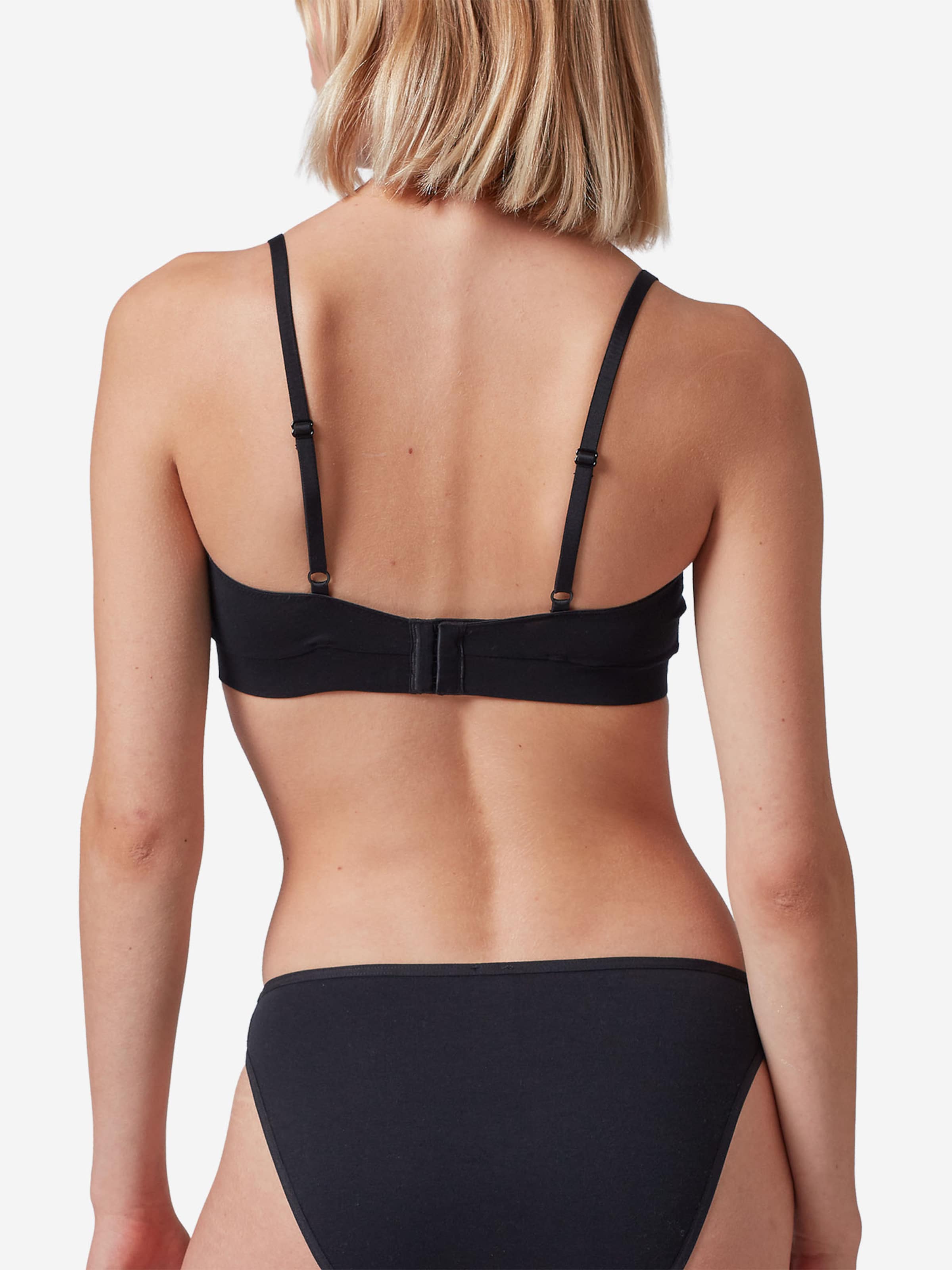 Skiny Bustier BH ' Cotton Essentials ' in Zwart