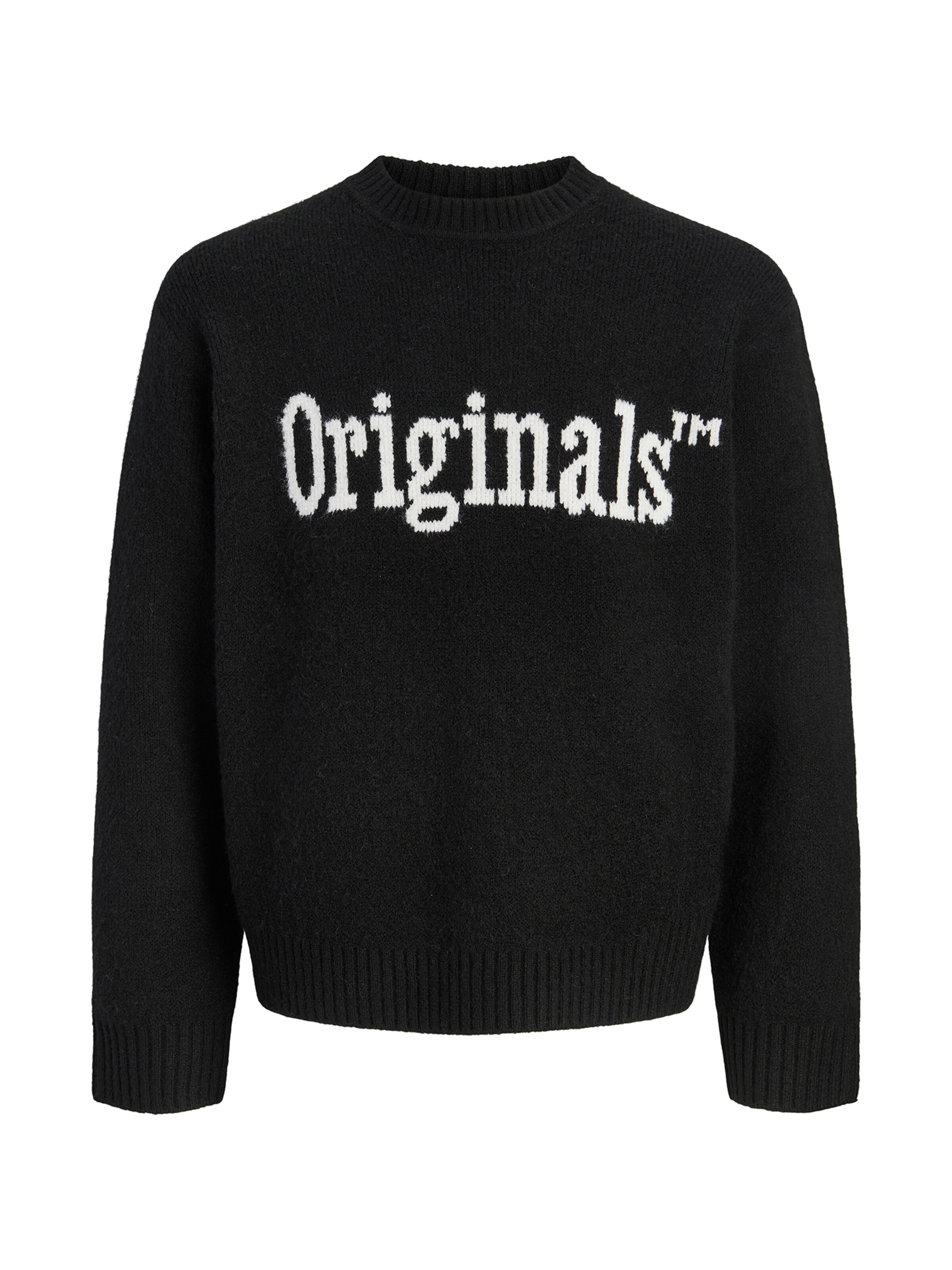 Pulover 'JORMONTREAL OLLIE' de la JACK & JONES pe negru: față
