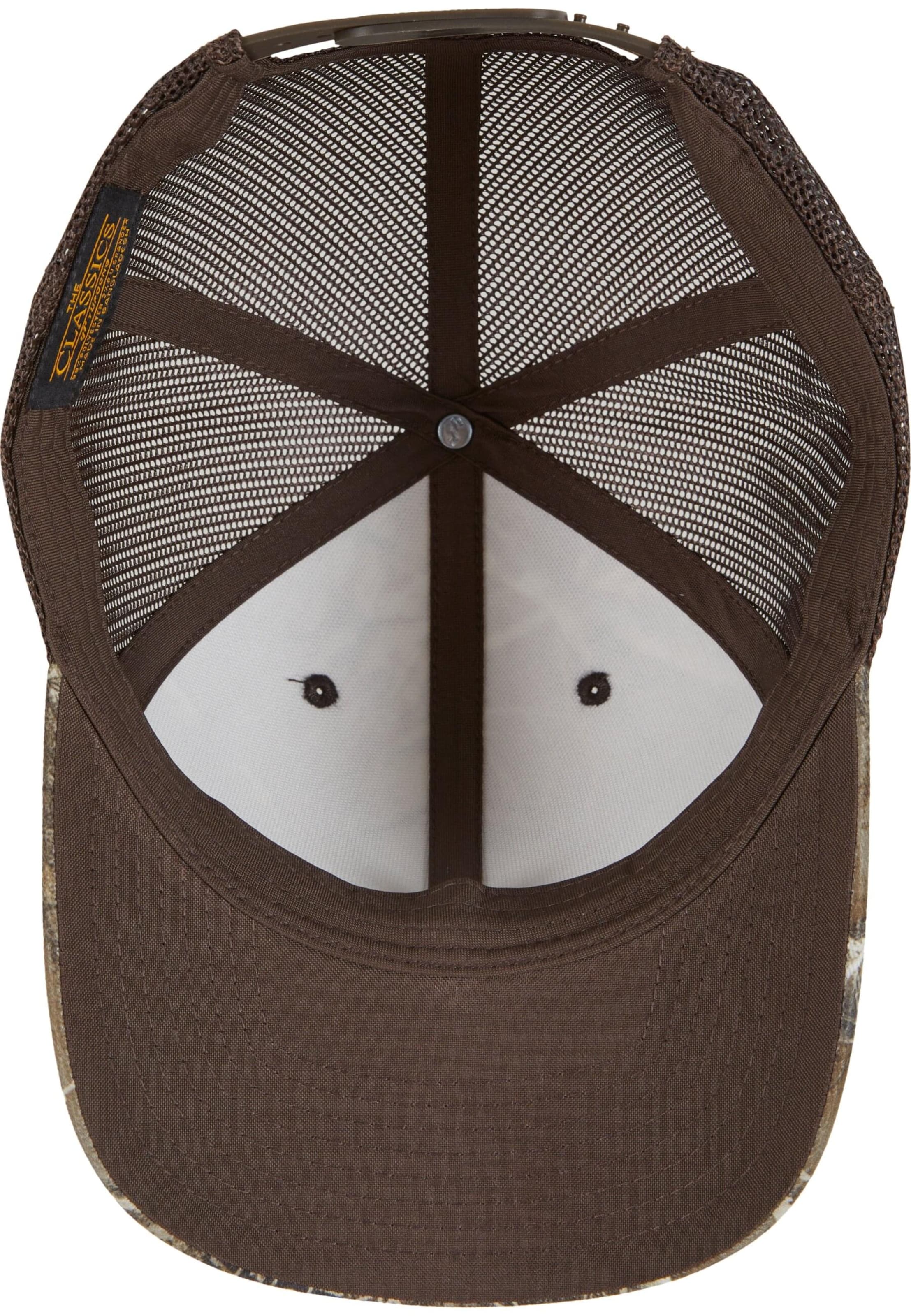 Flexfit Kšiltovka 'YP Classcis RealTree Camo Retro' – béžová