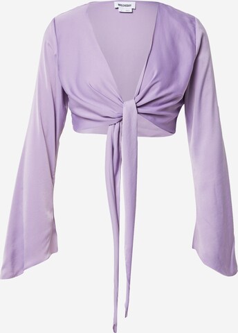 WEEKDAY Bluzka 'Susie' w kolorze fioletowy: przód
