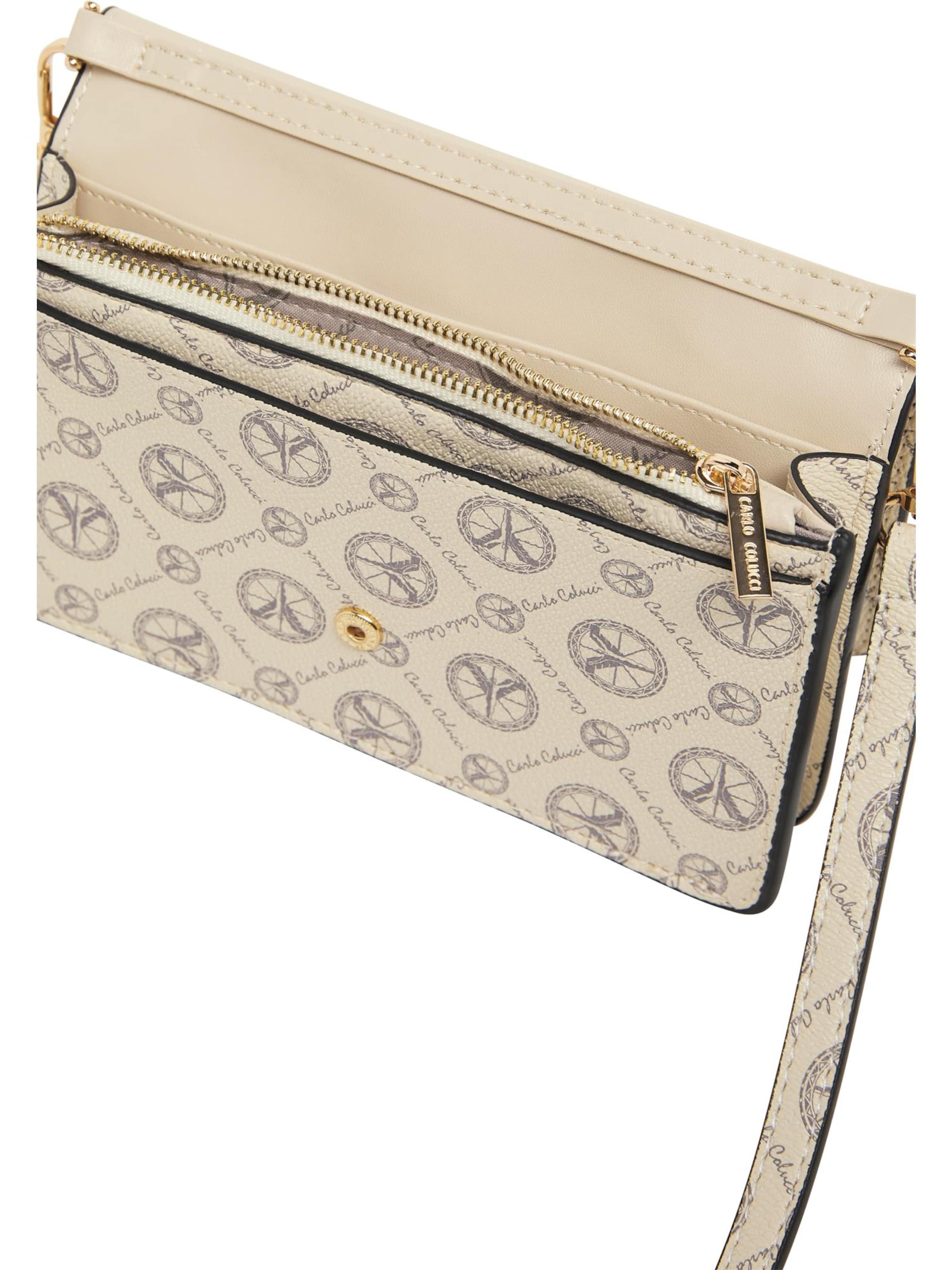 Carlo Colucci Crossbody Bag 'Dalbosco' in Beige