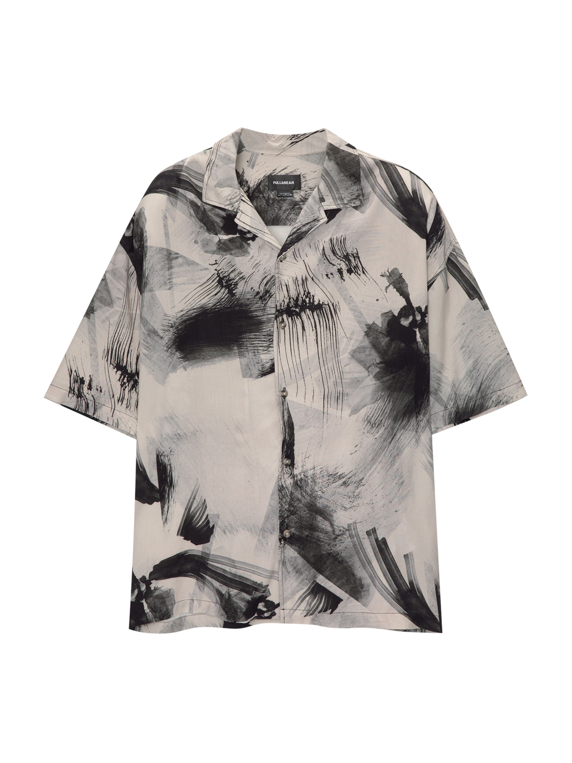 Pull&Bear Pohodlné nošení Košile – šedá: přední strana