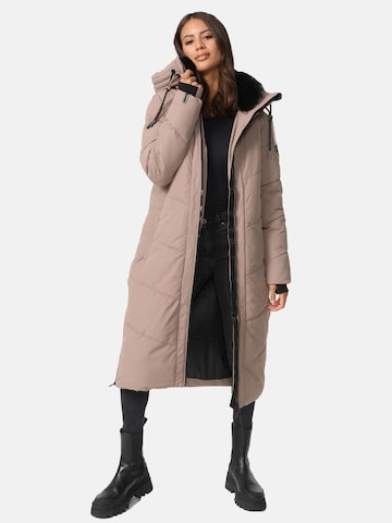 MARIKOO Winter Coat 'Nadaree XVI' in Brown