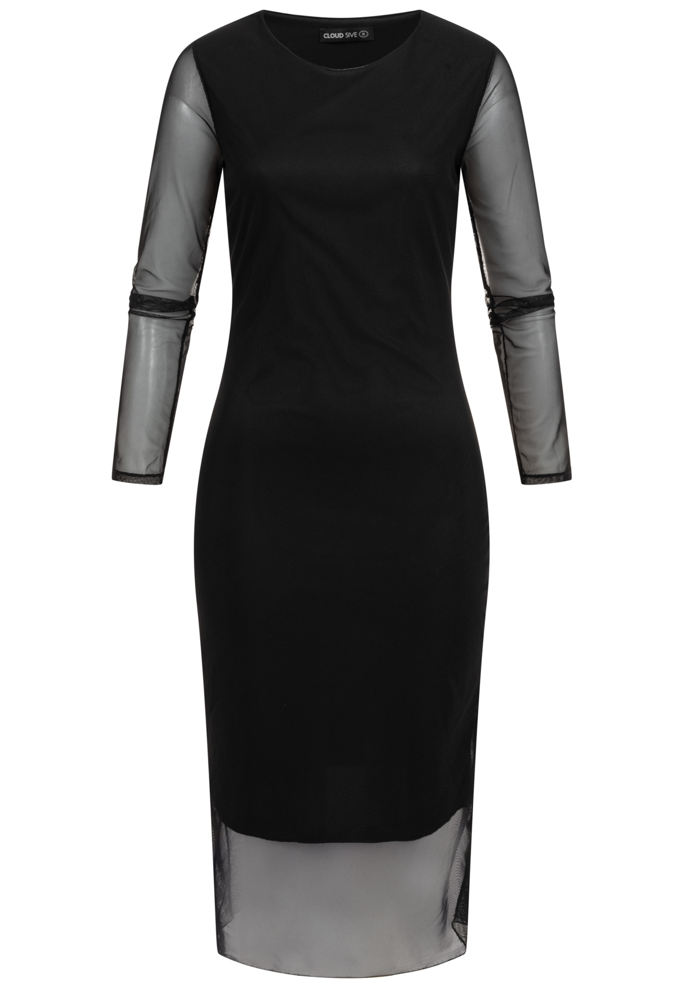 Cloud5ive Kleid in Schwarz: Vorderseite
