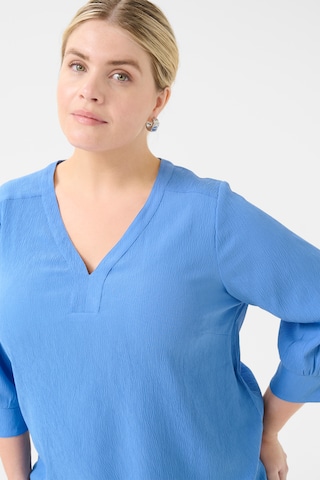 KAFFE CURVE Blouse 'KCLunda' in Blauw