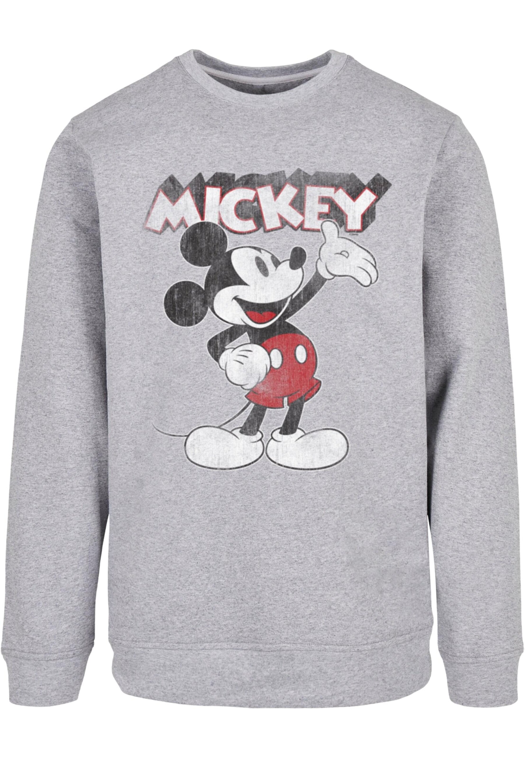 ABSOLUTE CULT Sweatshirt 'Mickey Mouse - Presents' in Grijs: voorkant