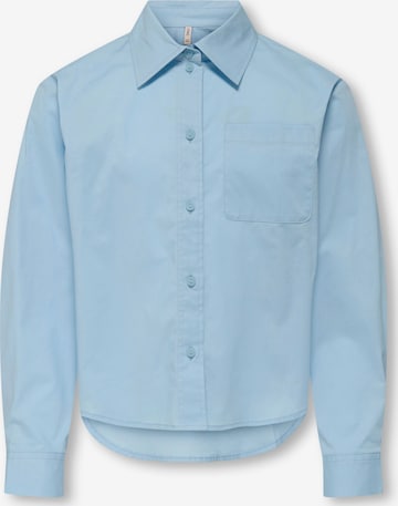 ONLY GIRLS Shirt 'KOGFREDDY' in Blauw: voorkant