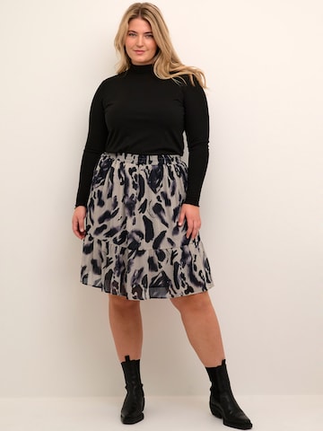 KAFFE CURVE Skirt 'Fiona' in Grey