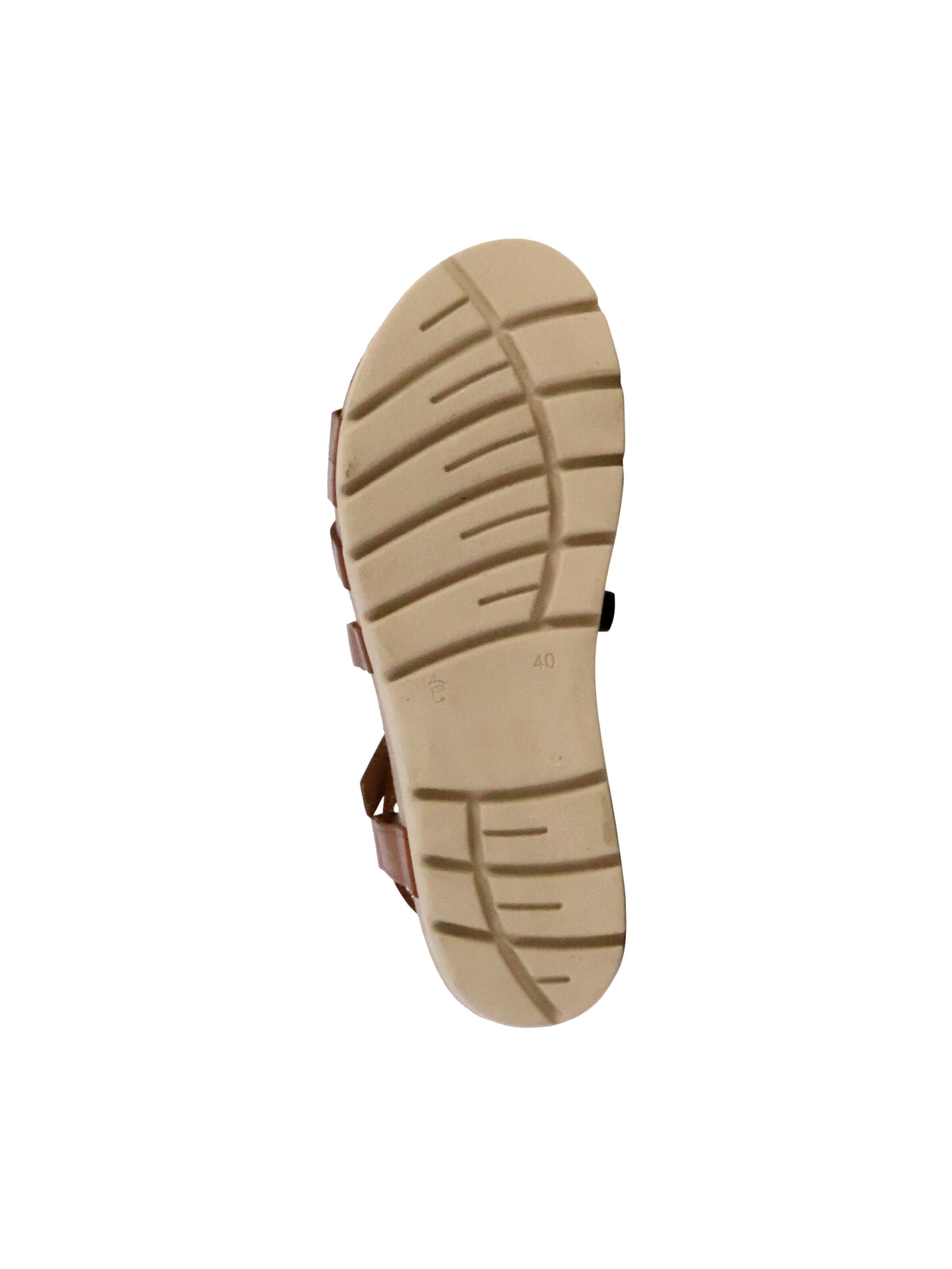 Plakton Mule 'Comba-Pantoletten mit Keilabsatz aus Leder' in Brown