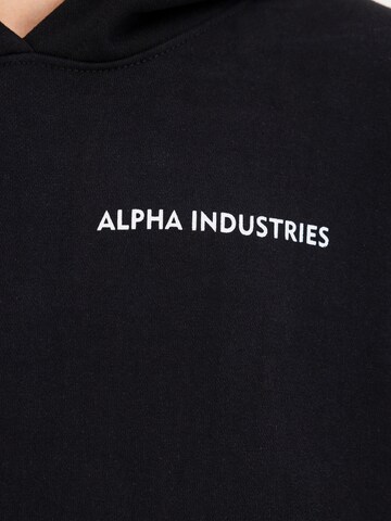 Sweat-shirt ALPHA INDUSTRIES en noir