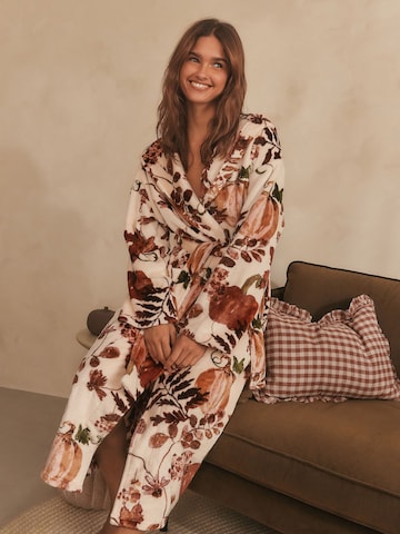 Peignoir long Next en beige : devant