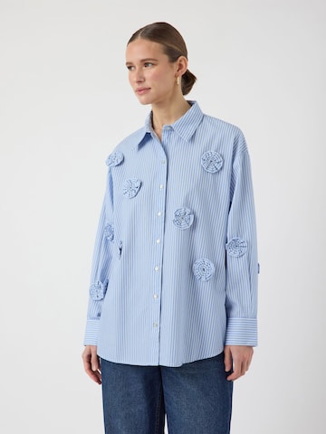 YAS Blouse 'YASROSIE' in Blauw: voorkant