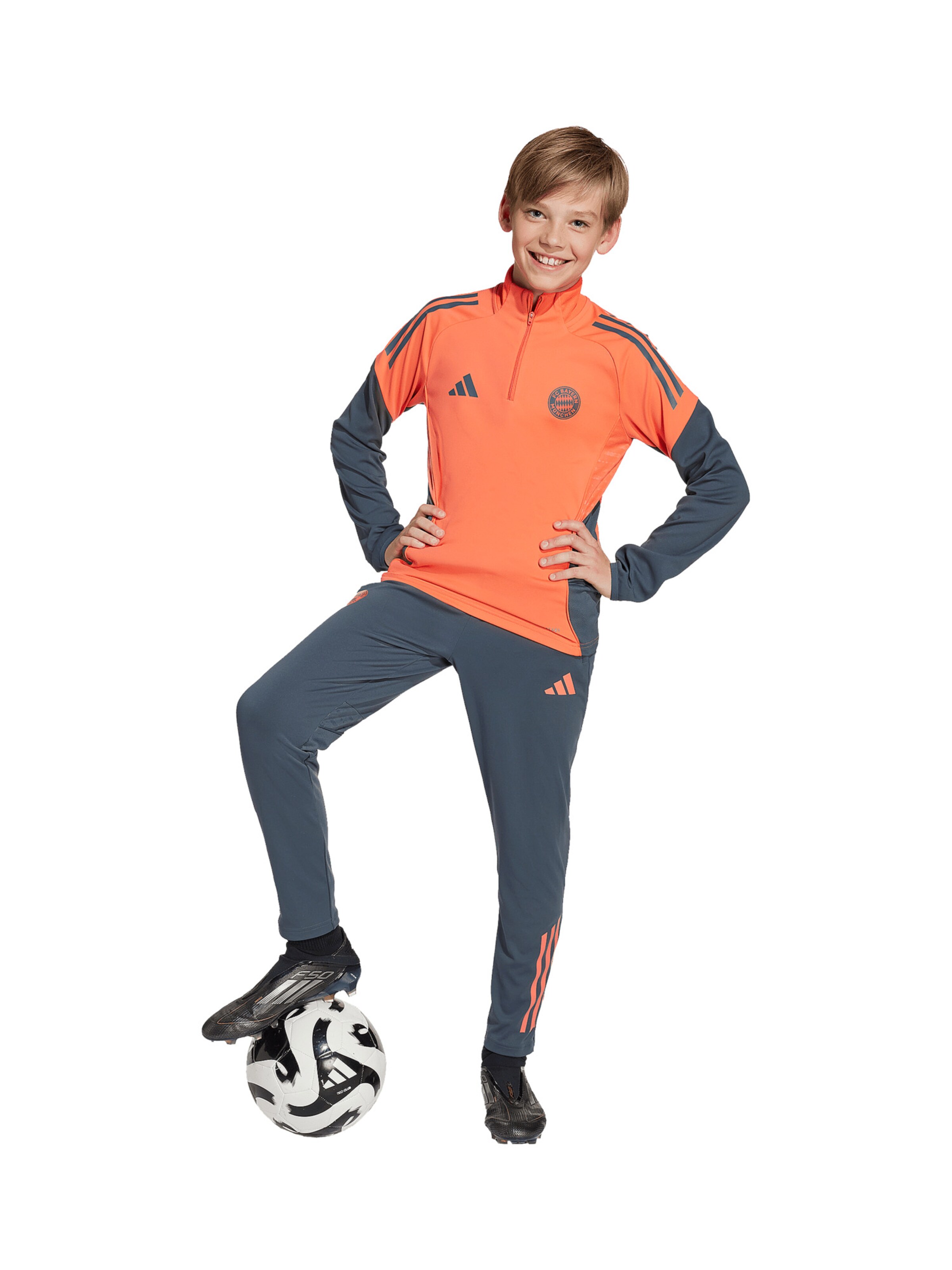 ADIDAS PERFORMANCE Tapered Sporthose in Grau