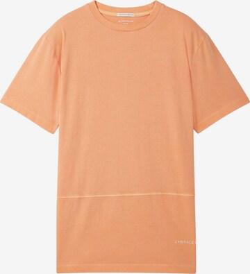 T-Shirt TOM TAILOR en orange : devant