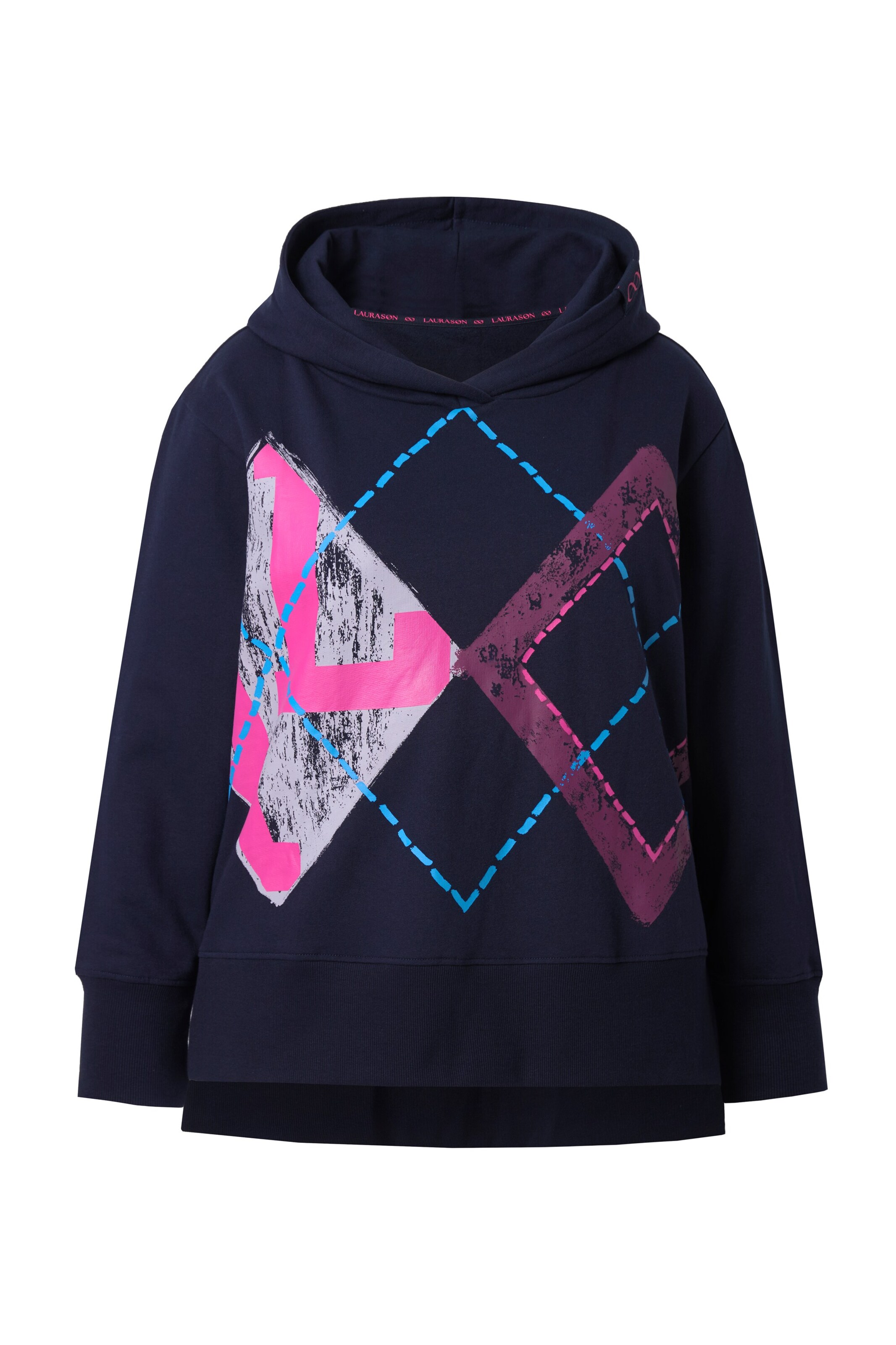 LAURASØN Sweatshirt in Blauw: voorkant