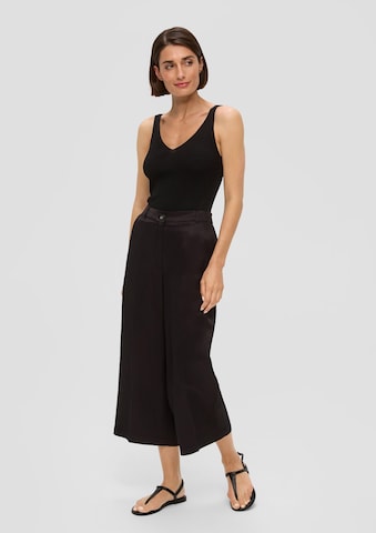 s.Oliver BLACK LABEL Wide leg Pants in Black